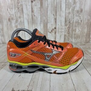 Mizuno Wave Creation 13 Womens Running Shoes Orange Silver 8KN-20110 Size 8